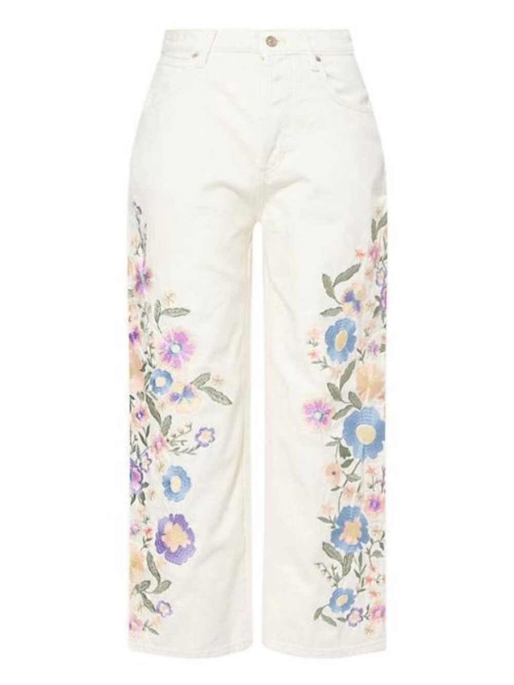 NWT We The Free Willow Floral Embroidered Jeans - Picture 4 of 10